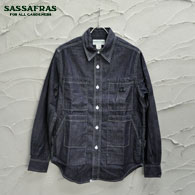 SASSAFRAS Tree Chopper Open Half (6.5oz Organic Denim)