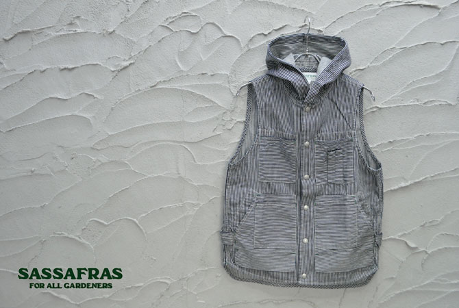 SASSAFRAS Tree Chopper Bud Vest(6.5oz Hickory Denim) 