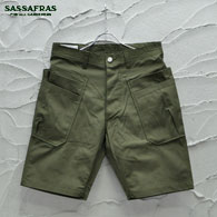 SASSAFRAS Whole Hole Pants1/2(Weeds Poplin)