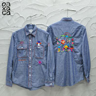 Oaxaca Chambray Shirts(Rainbow Oaxaca) 