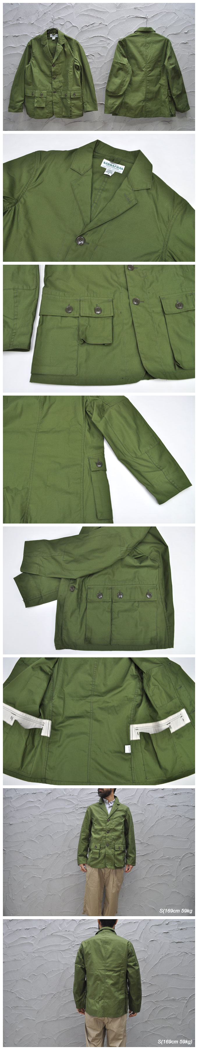 SASSAFRAS G.D.U Leaf Jacket(Back Satin) 