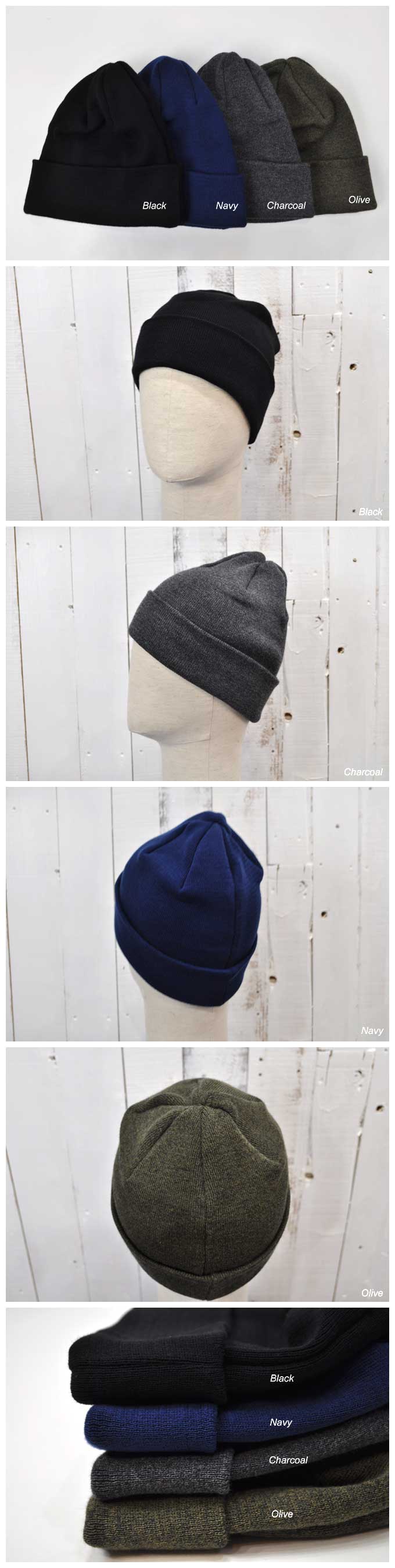 Rototo Cotton & Wool Beanie