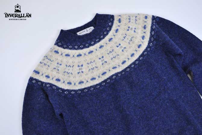 INVERALLAN Crew Neck Fairlsle Yoke