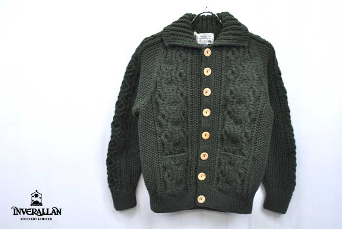 INVERALLAN Lumber Cardigan With Collar/36