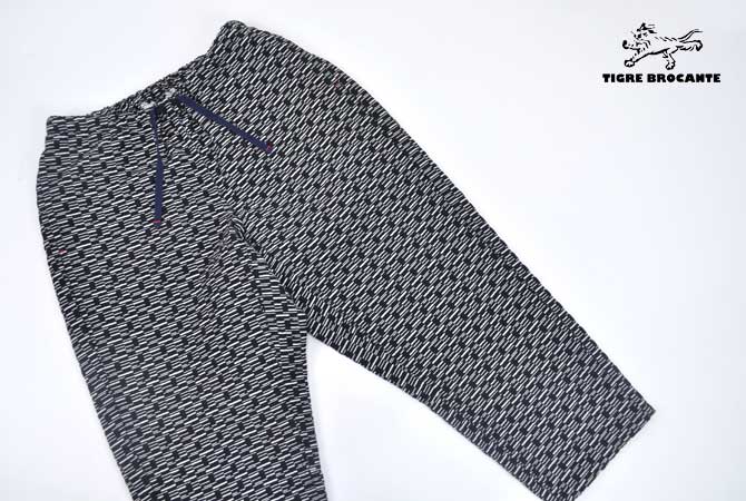 TIGRE BROCANTE Tagosaku Pants (Double Gauze White Line) 