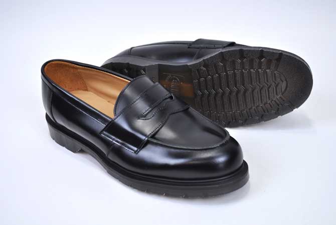 Solovair   Penny Loafer (Hi-Shine)