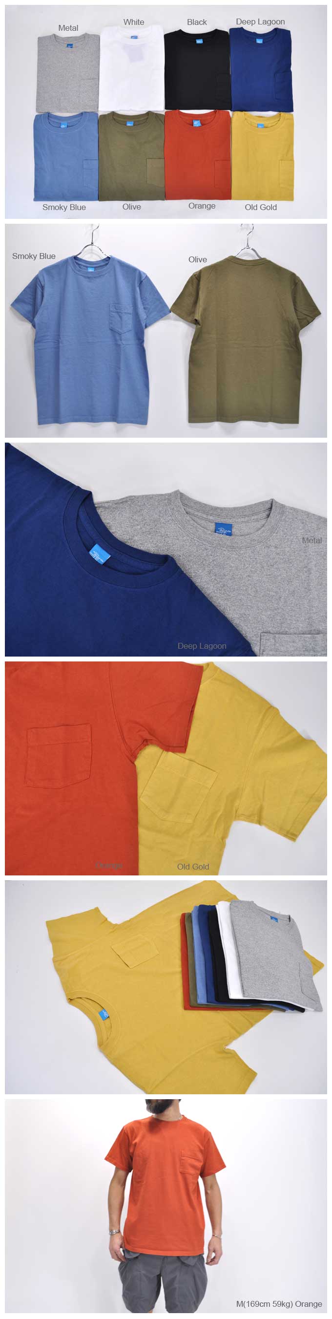 GOOD ON S/S Crew Neck Pocket T-Shirts