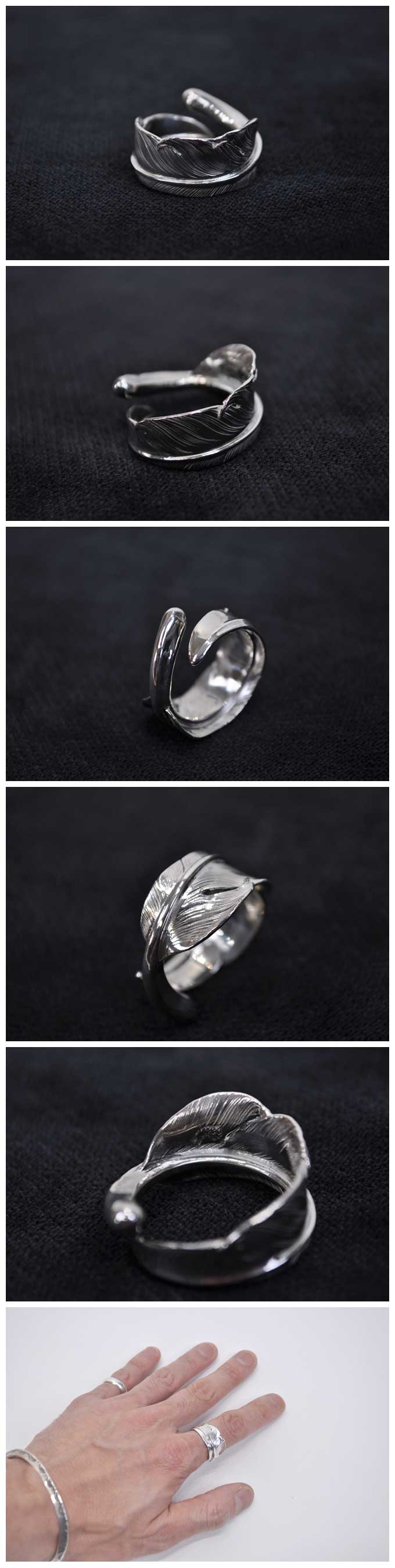 LARRY SMITH EFRG-0031 Natabane Feather Ring