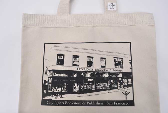 City Lights Bookstore  Store Front Tote Bag 