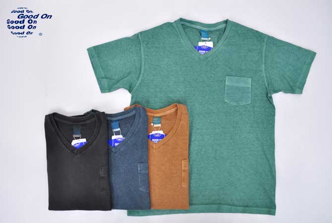 GOOD ON S/S V-Neck Pocket T