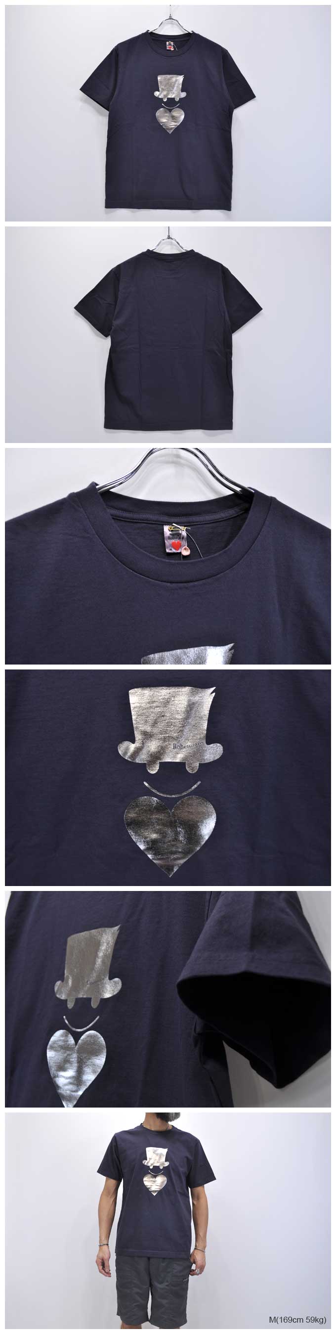 Bohemians S/S Tee(Silver Love & Hat)