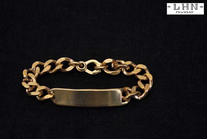 LHN Jewelry Plain ID Bracelet