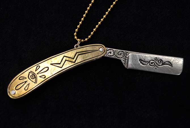 LHN Jewelry Straight Razor Necklace