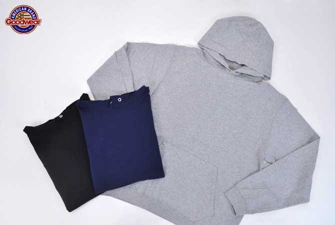 GOOD WEAR  L/S Pullover Hood Tee