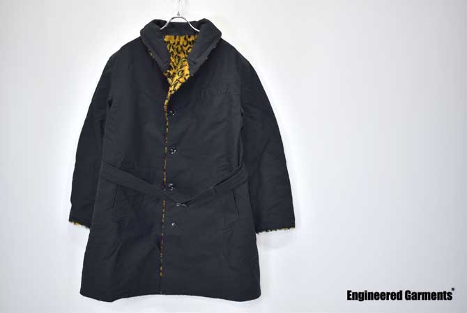 ENGINEERED GARMENTS Shawl Collar Reversible Coat (Fur/ Cotton) 