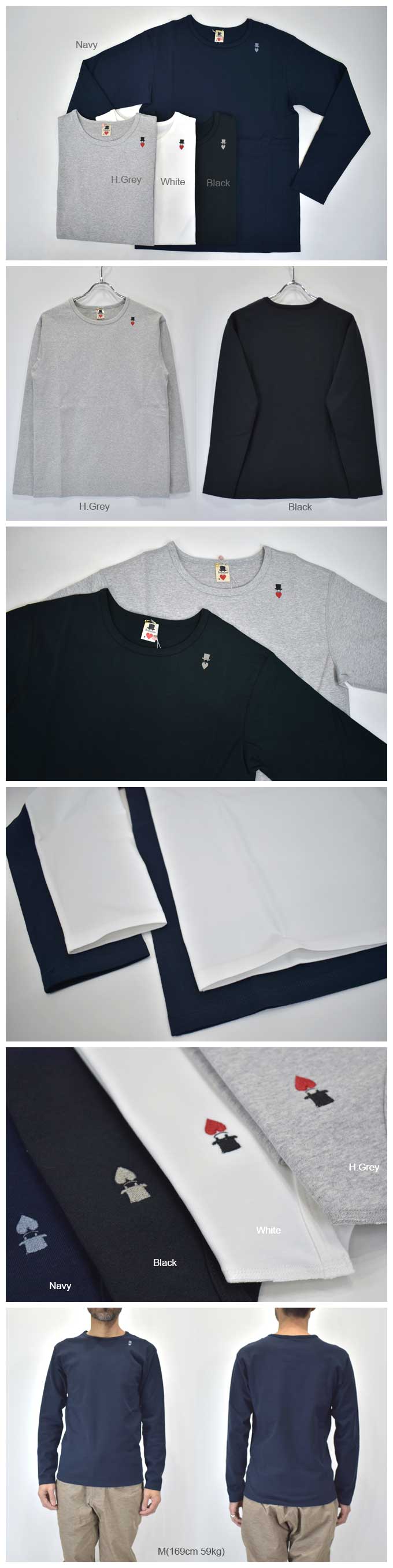 Bohemians Crew Neck L/S Tee(Span Rib)