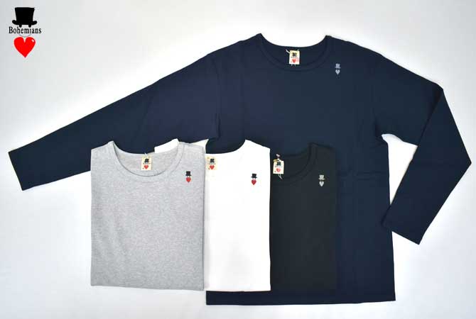 Bohemians Crew Neck L/S Tee(Span Rib)