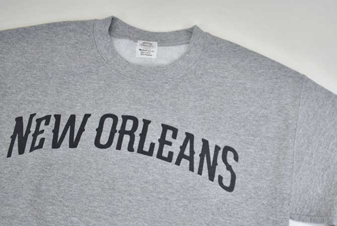 TOWNCRAFT “New Orleans”80's Crew Sweat