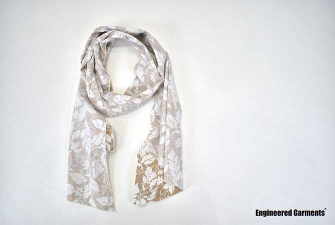 ENGINEERED GARMENTS Long Scarf (Floral Printed Lawn)