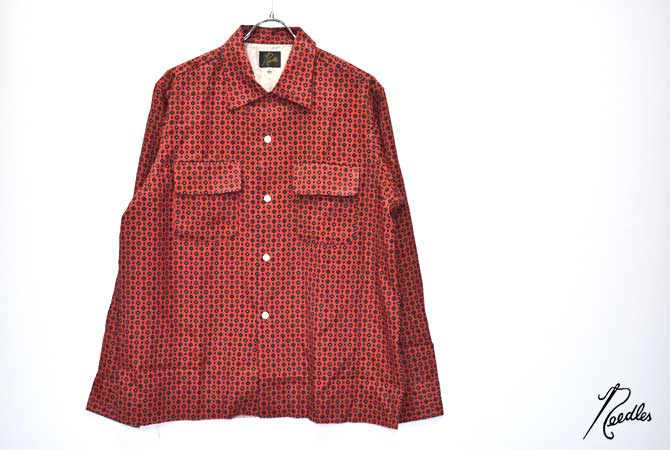 Needles Cut-Off Bottom Classic Shirt(R/C Satten)