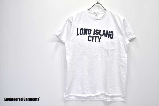 ENGINEERED GARMENTS Print Cross Crew Neck T-Shirt (Long Island City)