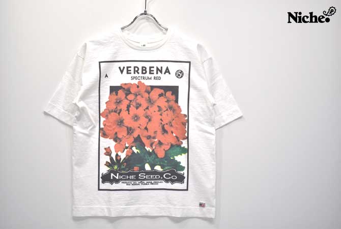 Niche (THIS TIME inc.) Flower Seeds T-Shirts(Verbena)