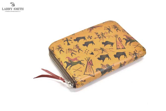 LARRY SMITH LT-0111 Round Fastener Wallet(M) / Tipi Art 