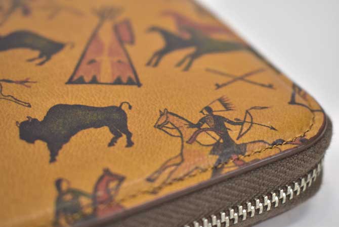 LARRY SMITH LT-0111 Round Fastener Wallet(M) / Tipi Art 